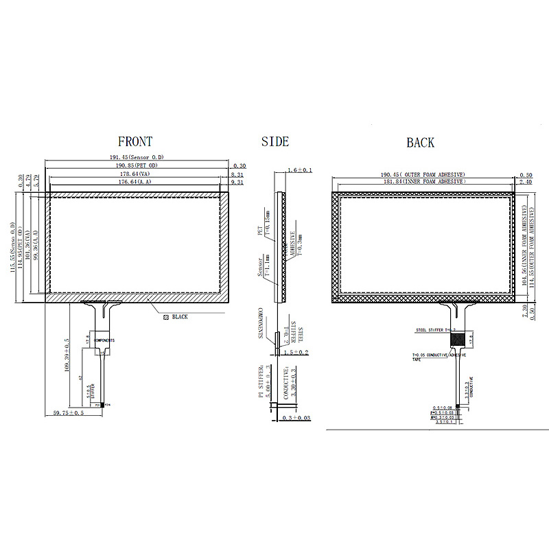 CiChin custom projected capacitive touch panel suppliers for interactive display system-2