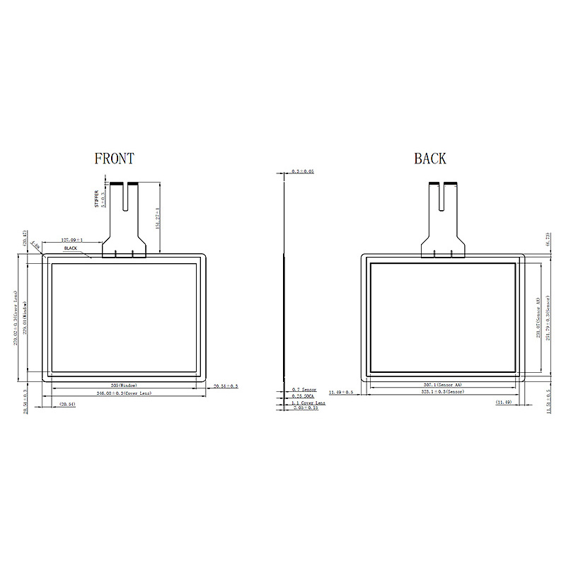 top quality tempered glass touch screen inquire now used in robotics industry-2